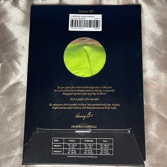 Honey Birdette Christine Neon Green Thigh High Stockings - Picture 2 of 2